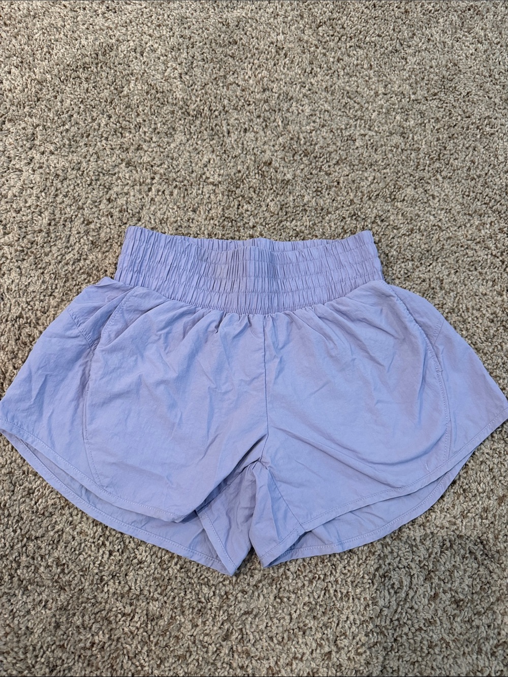 all in motion Lavender Elastic Smocked Waist Shorts